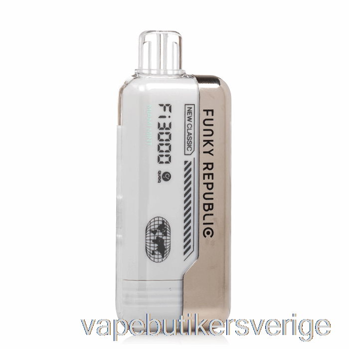 Vape Sverige Funky Republic Fi3000 Engångs Miami Mint